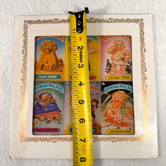 Rare Vtg MCM 1986 Glass Six Different Images Of Garbage Pail Kids Carnival Prize - Picture 11 of 15